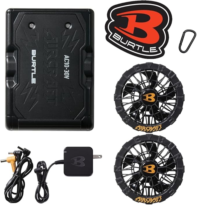 Japan Burtle Aircraft AC09-1 24V Waterproof Black Fan (2025 New
