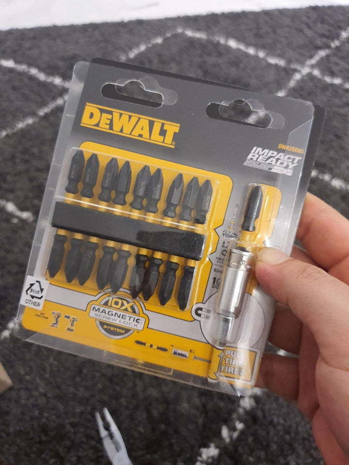 Dewalt DWA2SD65 PH.2 x 65mm 雙頭十字頭磁性螺絲刀頭 10+1 磁套 DEWALT得偉（美行）