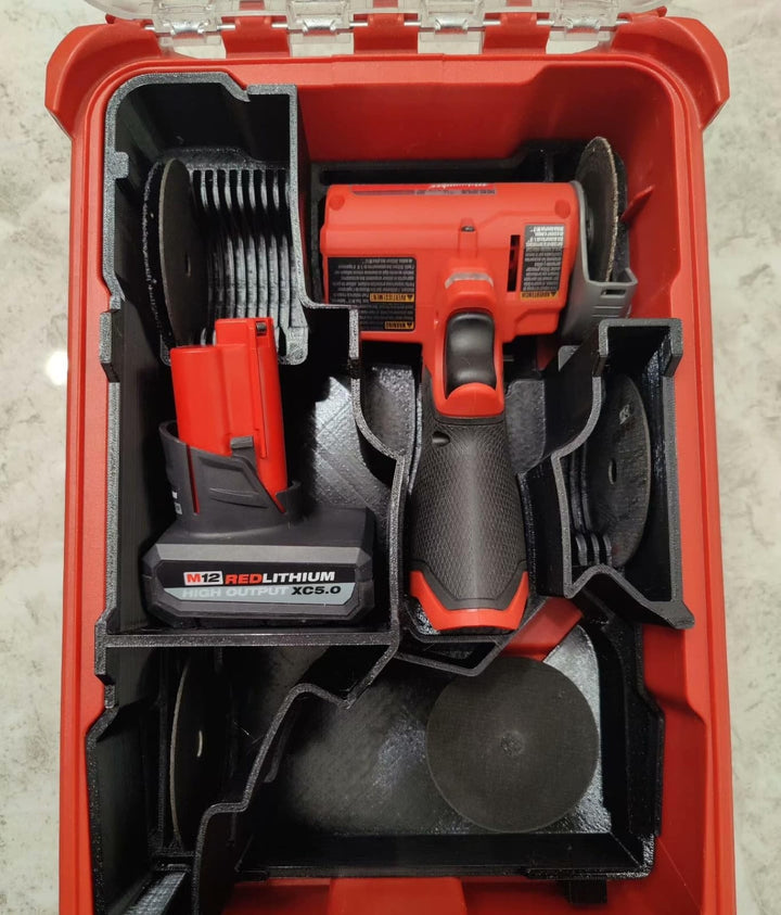 Milwaukee PACKOUT 米沃奇 3D打印 3404 3453 配件 8435配件 只是紅色底盘,共1件组件打印時間長 （8435工具箱和3404 3453 不包括） Milwaukee