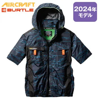 💥{Direct from Japan} Spot BURTLE Air Craft 2024 New AC2026 [Spring and Summer] Aircraft Side Fan AC Short Sleeve Jacket [Unisex] 