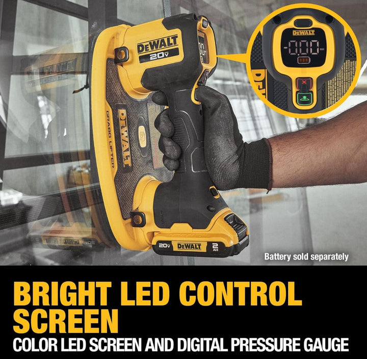 DEWALT 美國Dewalt得偉 20V MAX 無線 GRABO 吸盤  提升承重能力高達 250 磅(約 120.2 公斤) (DCE592)淨機 預訂10~14個工作日 DEWALT得偉（美行）