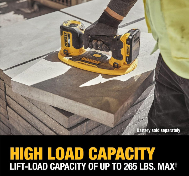 DEWALT 美國Dewalt得偉 20V MAX 無線 GRABO 吸盤  提升承重能力高達 250 磅(約 120.2 公斤) (DCE592)淨機 預訂10~14個工作日 DEWALT得偉（美行）