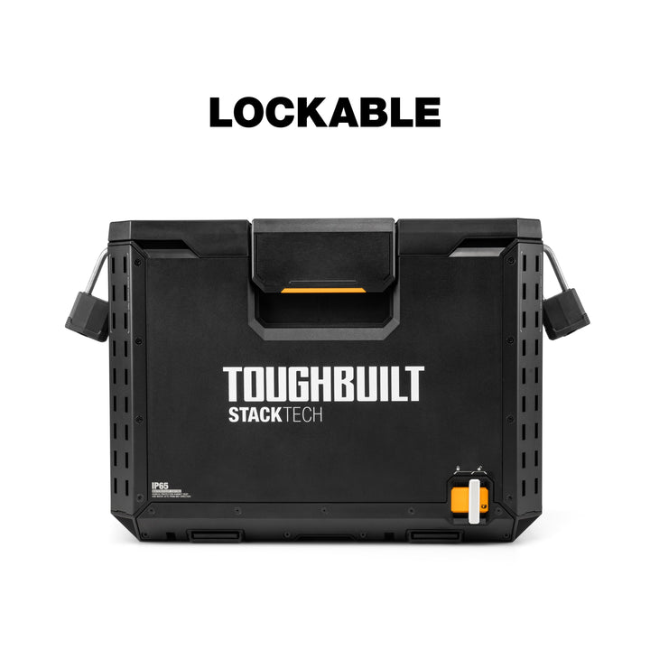 TOUGHBUILT STACKTECH XL 21" Black Plastic Lockable Tool Box TB-B1-B-70 ...