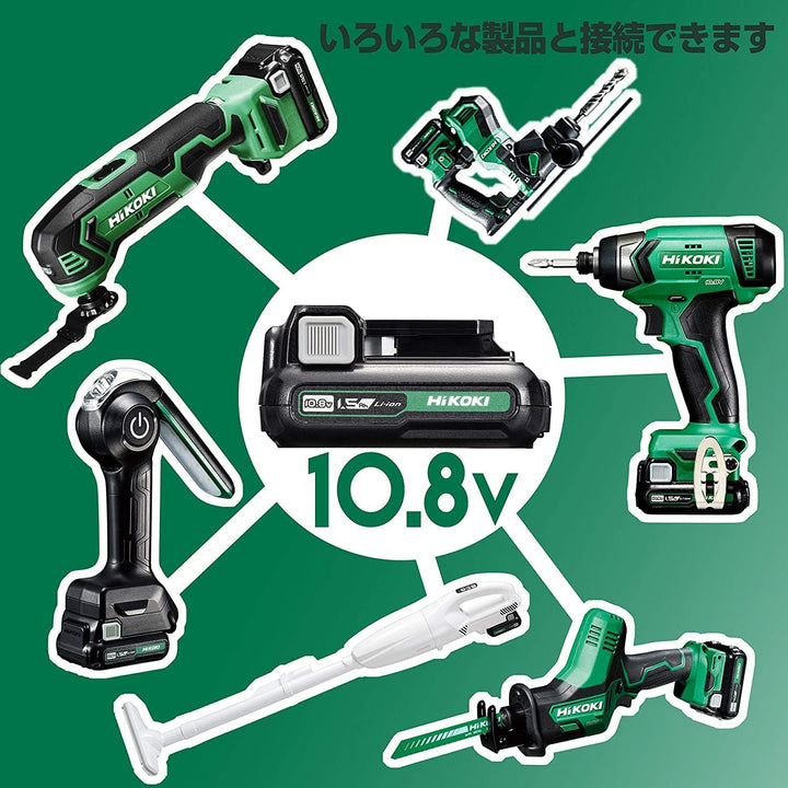 HiKOKI 10.8V 充電式衝擊鑽搭載三重錘最大鎖緊扭力170N・m 10.8V 電池、充電器、箱子、鑽頭另售WH12DCA (NN) HiKOKI