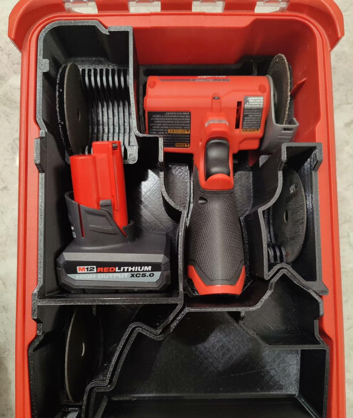 Milwaukee PACKOUT 米沃奇 3D打印 3404 3453 配件 8435配件 只是紅色底盘,共1件组件打印時間長 （8435工具箱和3404 3453 不包括） Milwaukee