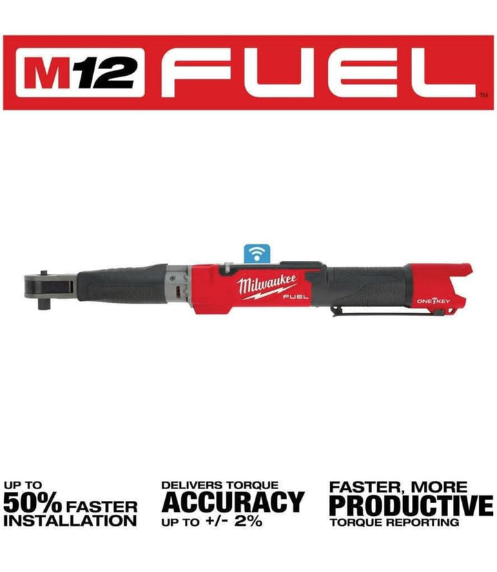 MILWAUKEE M12 FUEL™ 無碳刷1/2″ 數位扭力扳手(預購10-14個工作天） MILWAUKEE
