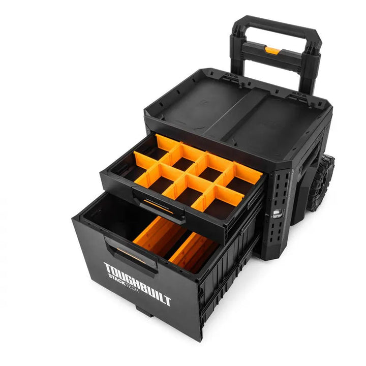 新款TOUGHBUILT 托比爾 附輪抽屜式工具箱-二抽 TB-B1-D-R92 TOUGHBUILT