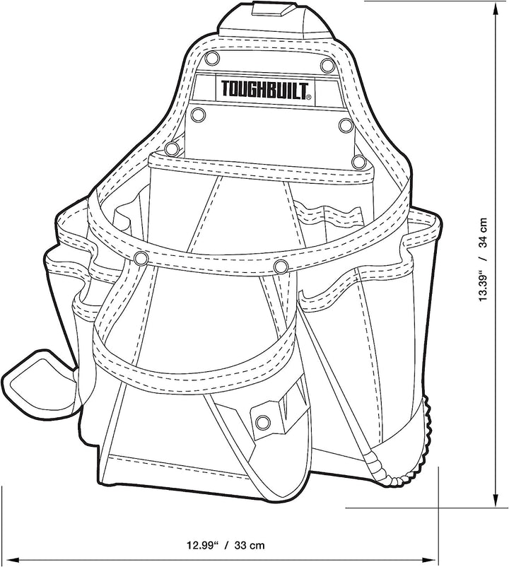 TOUGHBUILT正品大號木工快掛多功能工具袋螺絲包 TOUGHBUILT