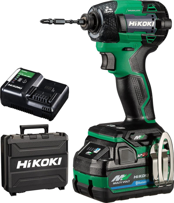 HiKOKI  36V 衝擊鑽WH36DD 激進綠色附1個電池2.5AH+充電器+收納盒WH36DD HiKOKI