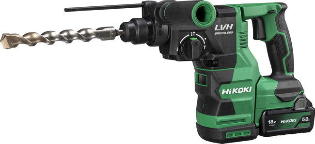 限時優惠香港行貨HiKOKI  18V 無刷四溝鎚鑽 SDS-PLUS 26mm DH1826DA+ 快速充電器x1個 +MV2.5/5 .0Ahx1粒三件套 HiKOKI