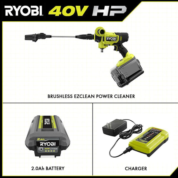 Ryobi 40V HP 600 psi EZ Clean Power Cleaner 無刷水槍套裝 Ryobi 40V