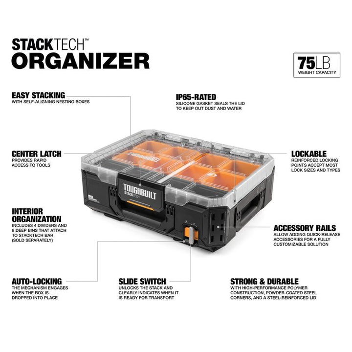 toughbuilt StackTech Organizer TB-B1-O-30 toughbuilt