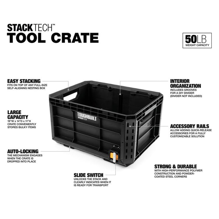 TOUGHBUILT Stack Tech 3 件式儲存系統工具箱 TOUGHBUILT