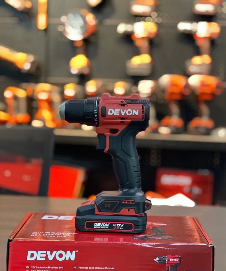 DEVON大有2903 4寸角磨機+5210輕量起子電鑽20V 2.0AH*2 標充套裝 DEVON大有