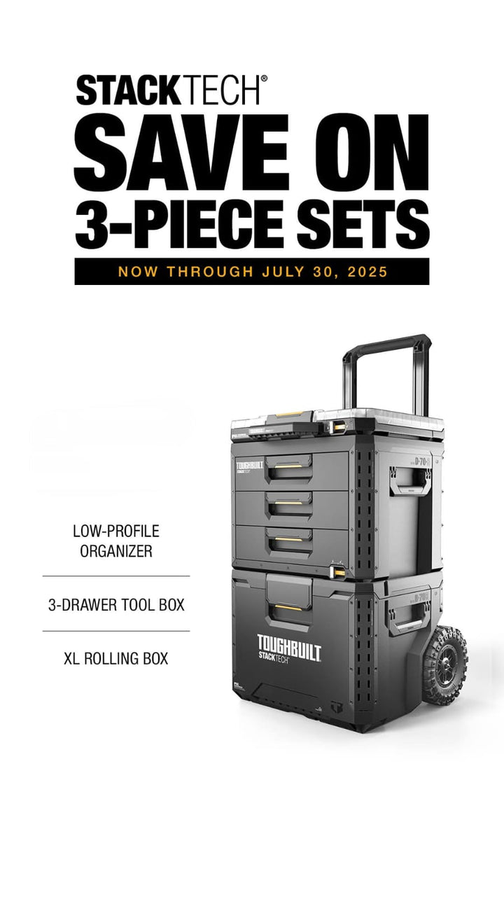 Toughbuilt STACKTech 工具箱完美八三件套 TB-3-CLASSICS Toughbuilt