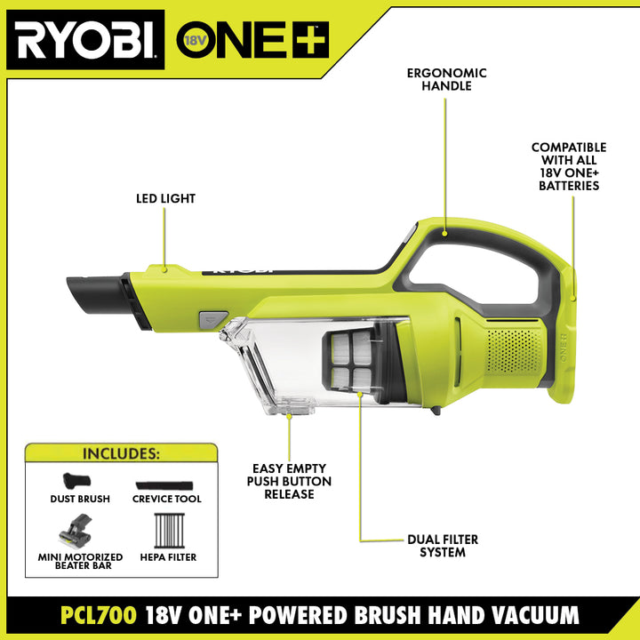 RYOBI 18V ONE+ 電動刷手真空吸塵器（淨機） RYOBI 良明（美國）