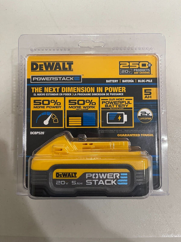DEWALT得偉 DCBP520-2 20V 5Ah Powerstack 電池（預購） DEWALT得偉（美行）