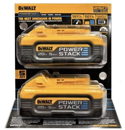 DEWALT得偉 DCBP520-2 20V 5Ah Powerstack 電池（預購） DEWALT得偉（美行）