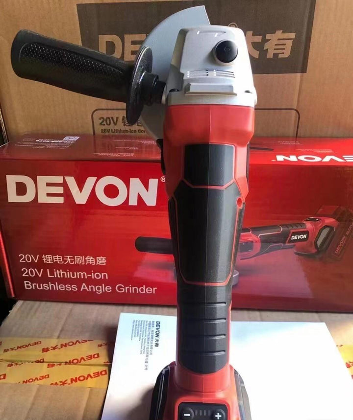2022新品DEVON大有2905-Li-20 20V 125MM角磨機無刷可調速，四檔調速 DEVON大有