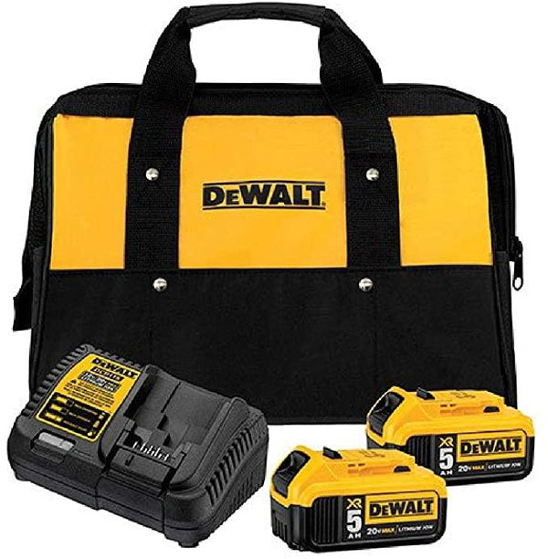 DEWALT 20V美版雙電5.0AH電池套組+工具袋 DEWALT得偉（美行）