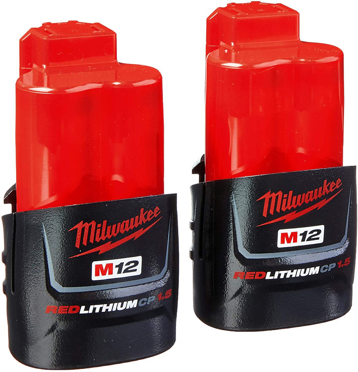 美行Milwaukee M12 fuel  2553 1/4 英吋(約 0.6 公分)六角衝擊起子雙電1.5AH套裝 MILWAUKEE美沃奇（美行）