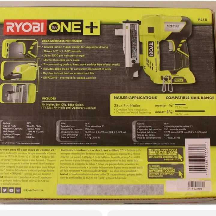 美國Ryobi 18v P318蚊針槍（裸機） RYOBI 良明（美行）