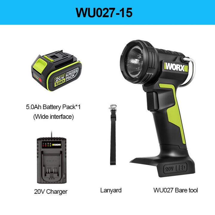WORX WU027 20V LED鋰電照明燈 WORX 威克士