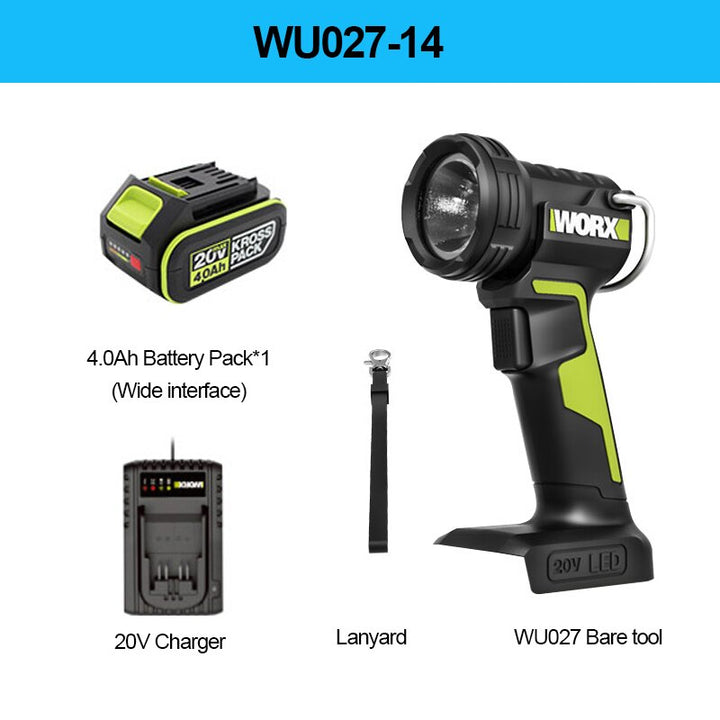 WORX WU027 20V LED鋰電照明燈 WORX 威克士