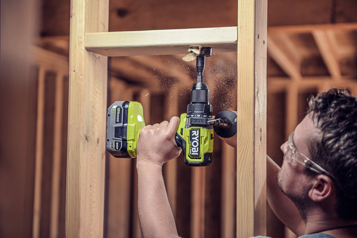 RYOBI ONE+ HP 18V 無刷無繩 1/2 英寸鎚鑽套裝 RYOBI 良明（美行）
