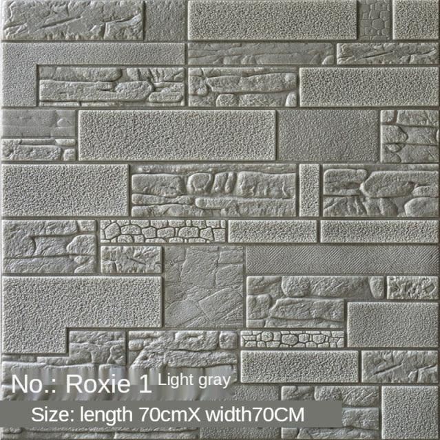 3D牆紙酒吧餐廳客廳大理石牆飾DIY自粘防水牆貼 3D墻貼