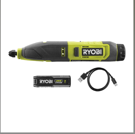 新款Ryobi USB 鋰電 Carver 4V RPC4-120G 2.0Ah*1套裝（美國美行） RYOBI 良明（美國）